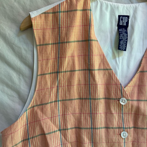 Vintage Gap Plaid Vest - Picture 3 of 7